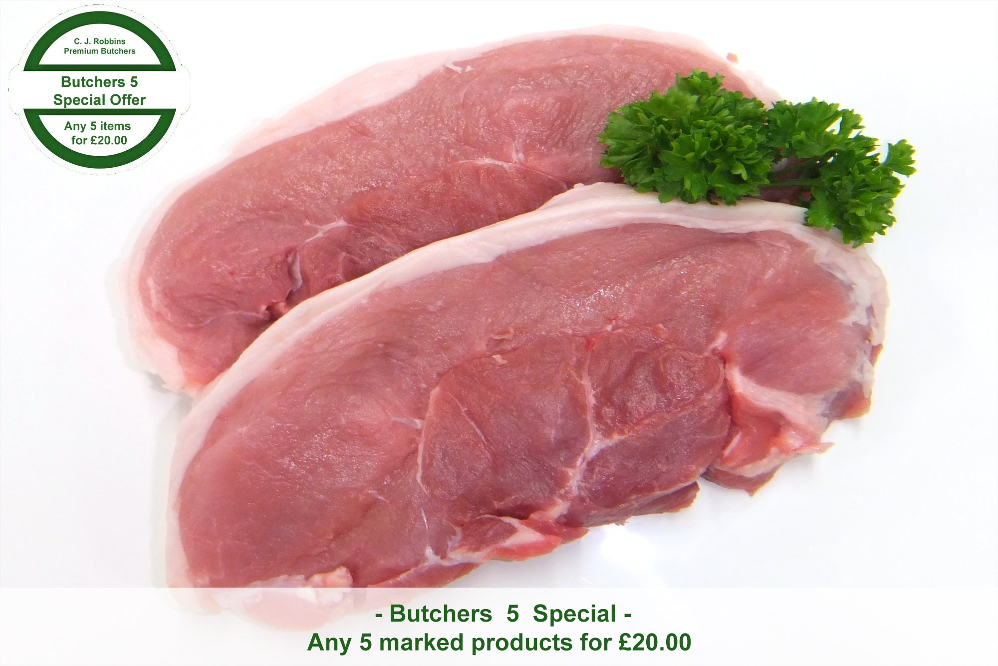 Butchers Quality Pork Steaks (454g)